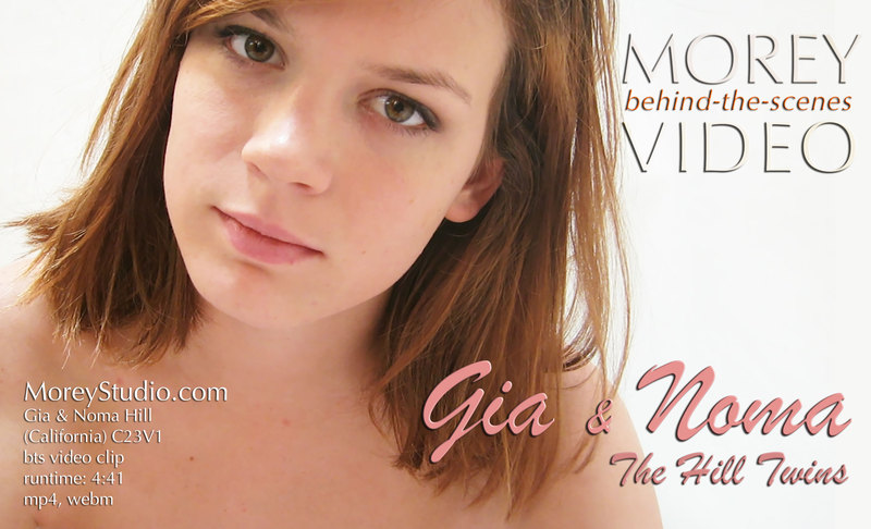 Here's another behind-the-scenes video clip of sisters Gia and Noma Hi...